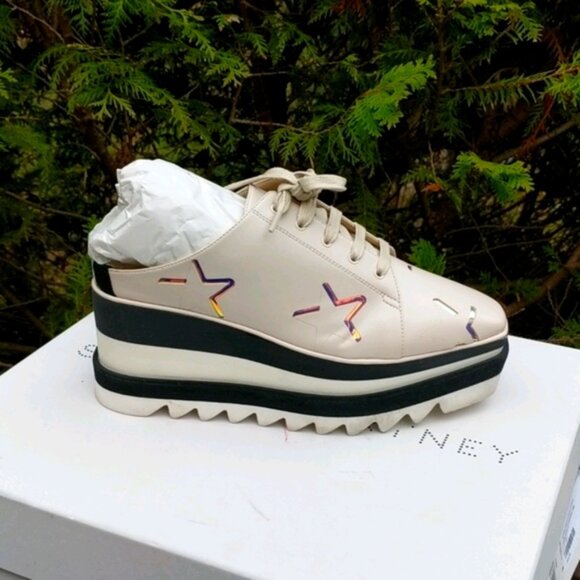 Stella McCartney Star Platform Wedge Mules - EUC - Picture 10 of 12